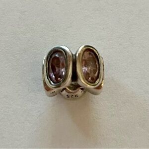 RETIRED! Pandora pink Oval Lights Charm